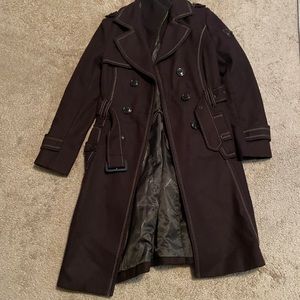 Women’s Miss Sixty Dark Brown Long Winter Coat.